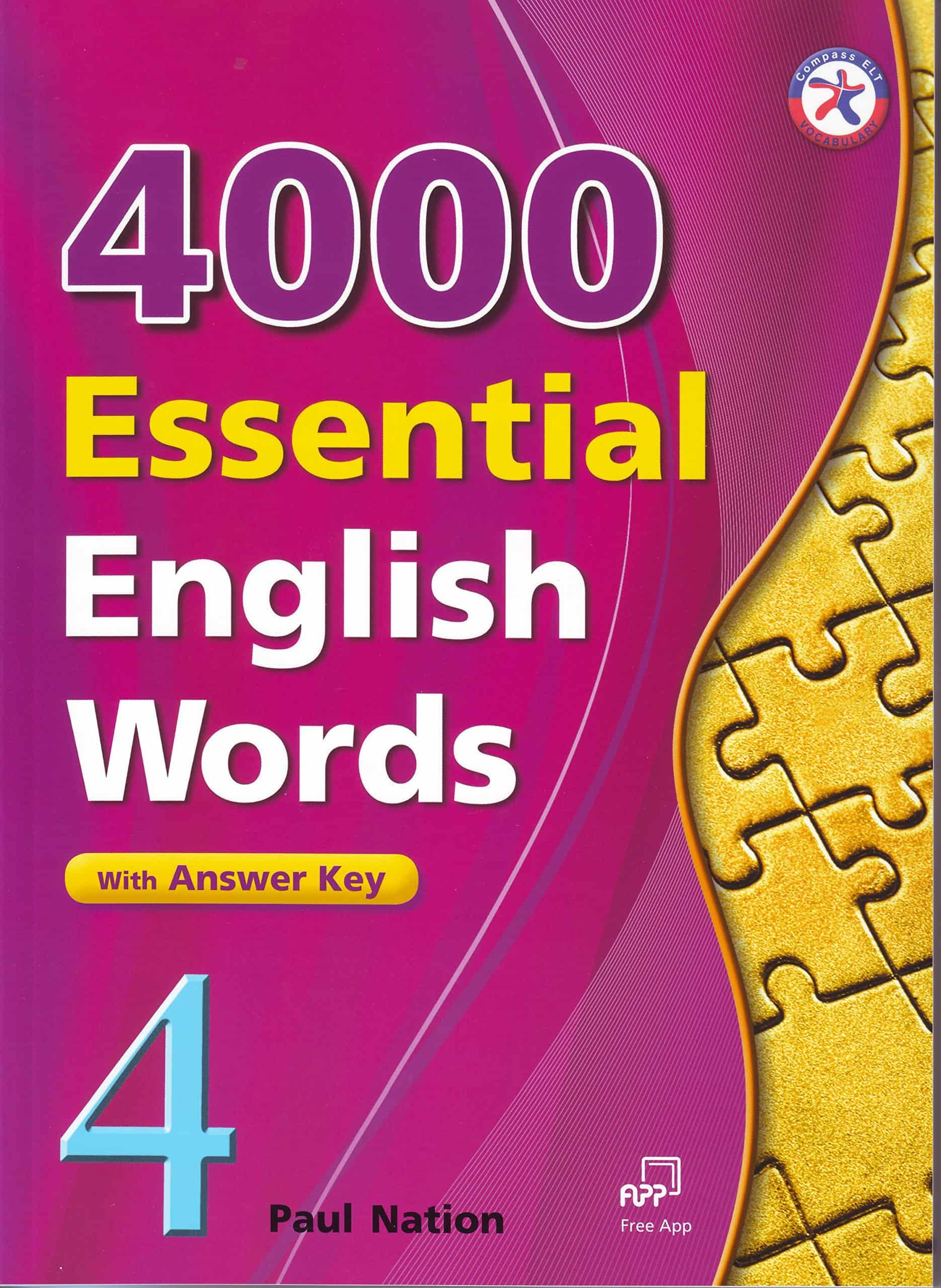 4000 Essential English Words, Book 4 with Answer Key By Paul Nation ...